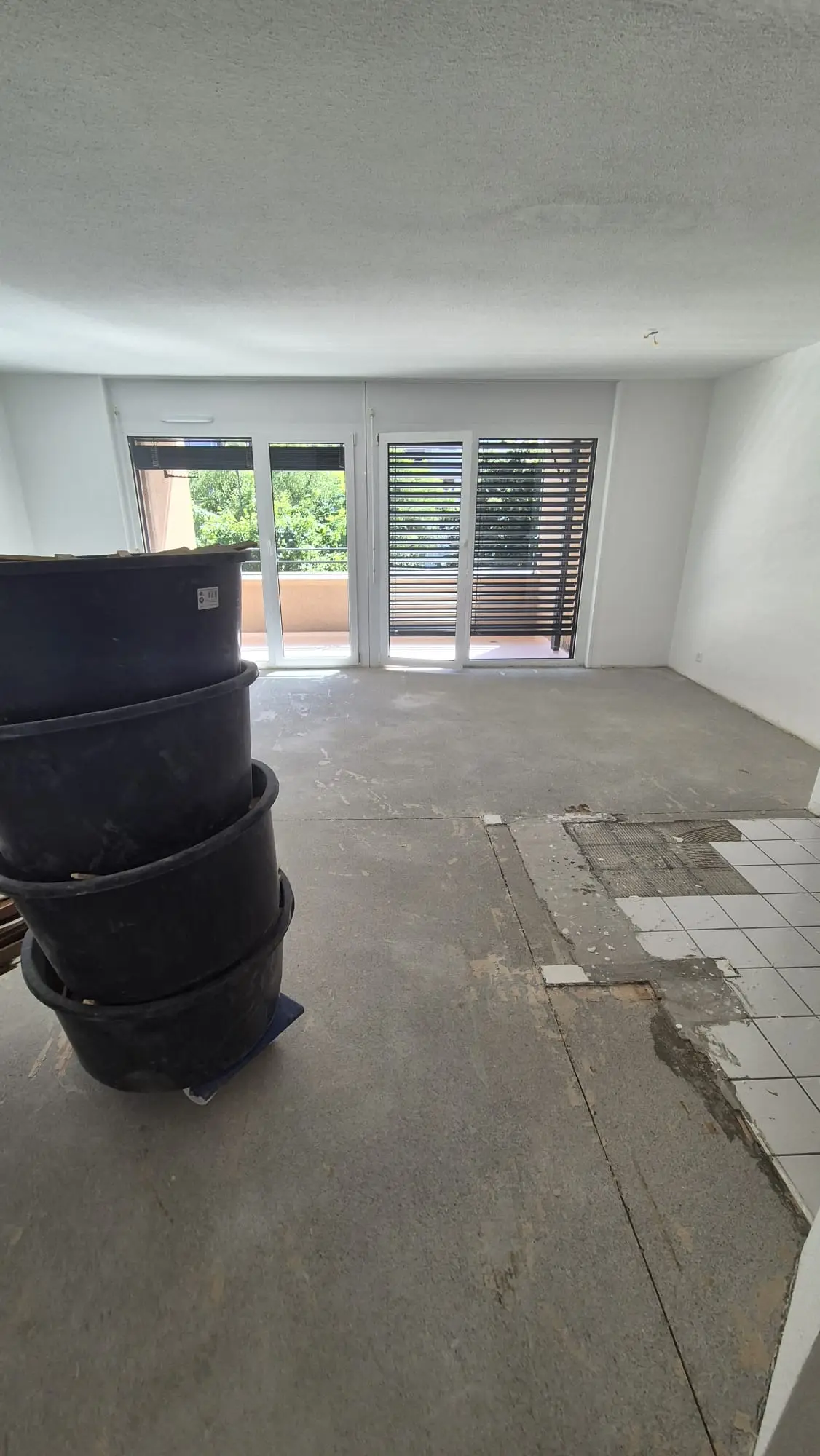 Parquet neuf posé dans un appartement à Gland